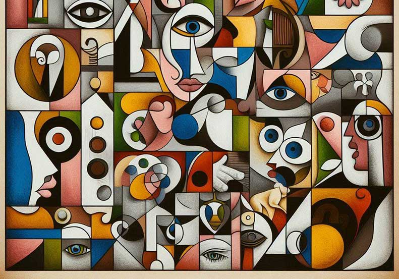 Picasso style piece of art created with generative AI