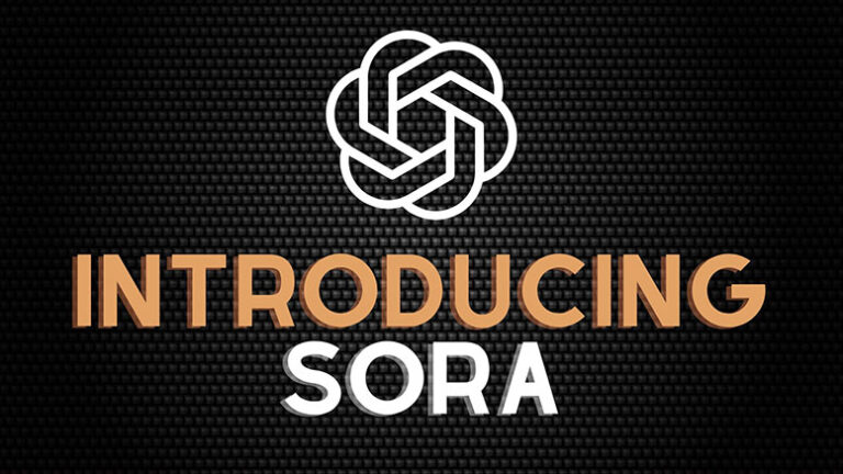 Open AI logo with the words Introducing Sora