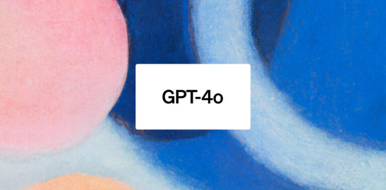 The GPT-4o logo with a colorful background