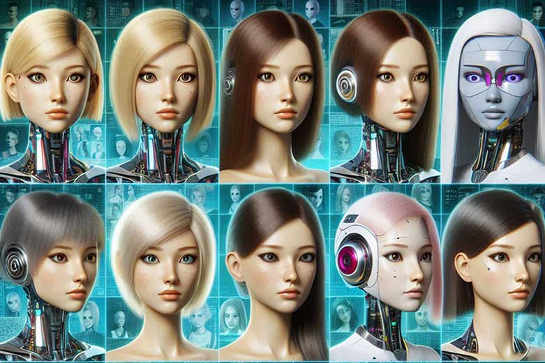 AI Girlfriends of different races