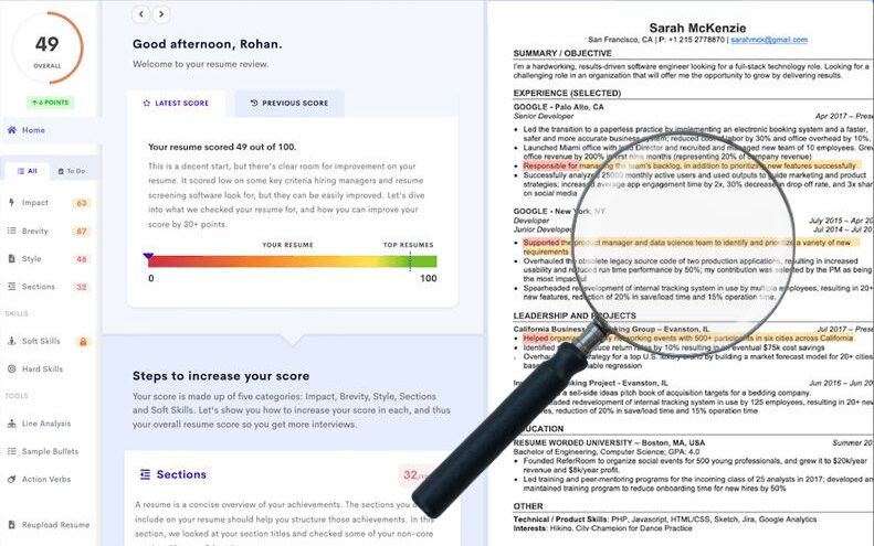 A resume ats checker tool analysis